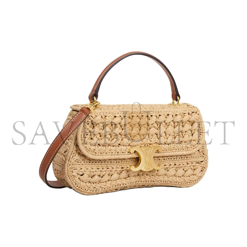 Ce1i*e teen lola in raffia effect 119862etu.02nt (20*11.5*5cm)